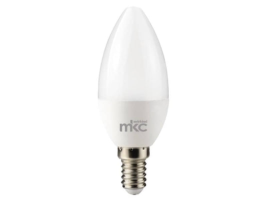 Lampadina MKC Candela LED E14 440 lumen bianco naturale 499048019