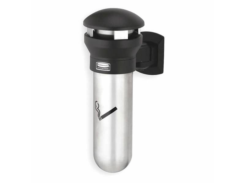 Posacenere da muro Rubbermaid Infinity™ nero H 46 cm - Ø 29,5 cm FG9W3200SSBLA