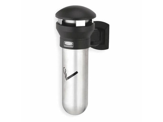 Posacenere da muro Rubbermaid Infinity™ nero H 46 cm - Ø 29,5 cm FG9W3200SSBLA