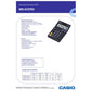 Calcolatrice da tavolo CASIO Extra Big LC solare e batteria display 8 cifre blu - MS-8VER II