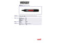 Marcatore speciale PROCKEY punta a scalpello 1-5,7 mm ROSSO M 126 R