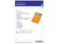 Calcolatrice da tavolo CASIO solare o batteria - 12 cifre - Arancio MS-20UC-RG-W-EC