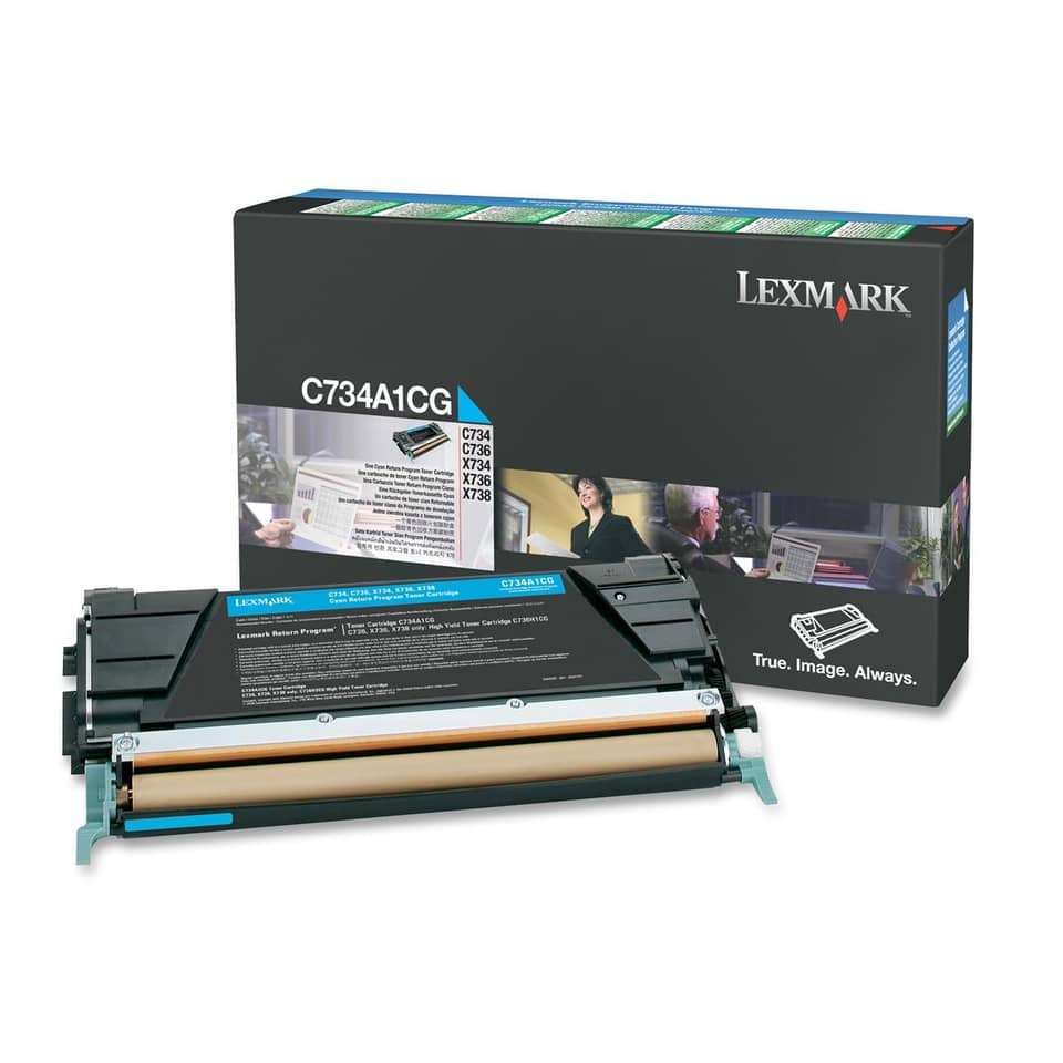 Toner return program Lexmark ciano  C734A1CG