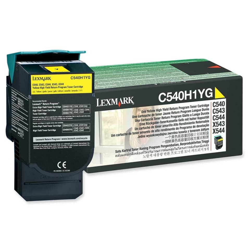 Toner return program Lexmark giallo  C540H1YG