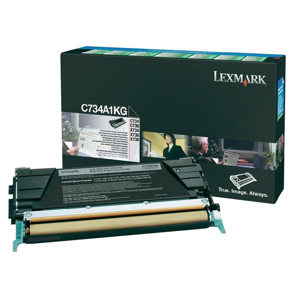 Toner return program Lexmark nero  C734A1KG