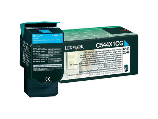Toner altissima resa return program Lexmark ciano C544X1CG