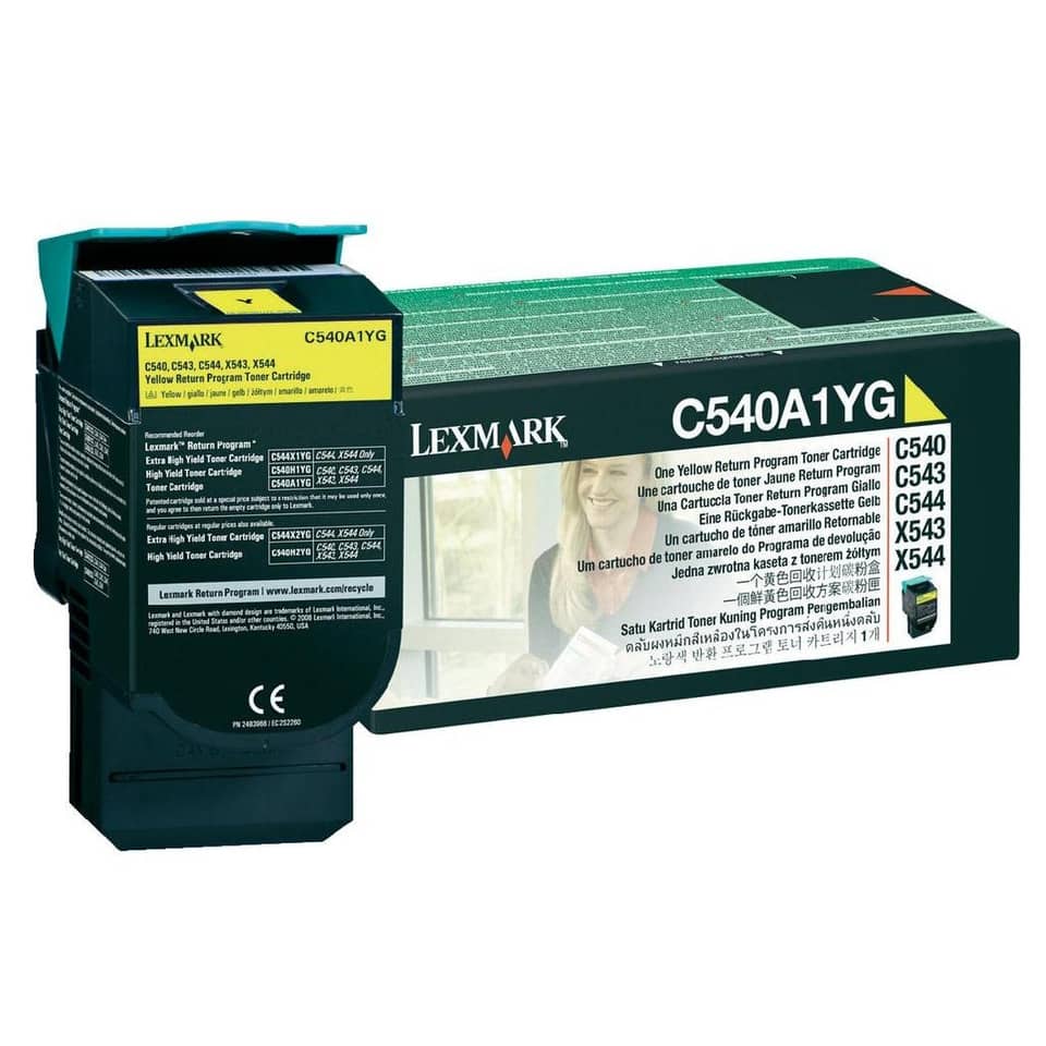 Toner return program Lexmark giallo  C540A1YG
