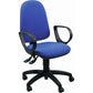 Sedia operativa girevole Unisit Jupiter JUYG Eco smart rivestimento ignifugo blu - con braccioli - JUYG/BRJ/IB