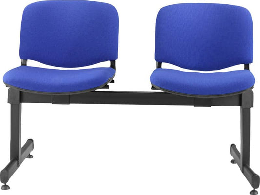 Panca 2 posti attesa Unisit Dado D52P - rivestimento ignifugo blu D52P/IB