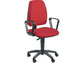 Sedia operativa girevole Unisit Jupiter JUBR Eco smart - rivestimento ignifugo bordeaux - con braccioli - JUBR/ID