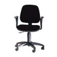 Sedia operativa girevole Unisit Leda LDB Eco smart - schienale basso - rivestimento ignifugo nero - LDB/IN