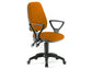 Sedia operativa girevole Unisit Leda LDAY Eco smart - schienale alto - rivestimento Eco arancione - LDAY/EA