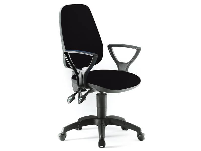 Sedia operativa girevole Unisit Leda LDAY Eco smart - schienale alto - rivestimento Eco nero - LDAY/EN