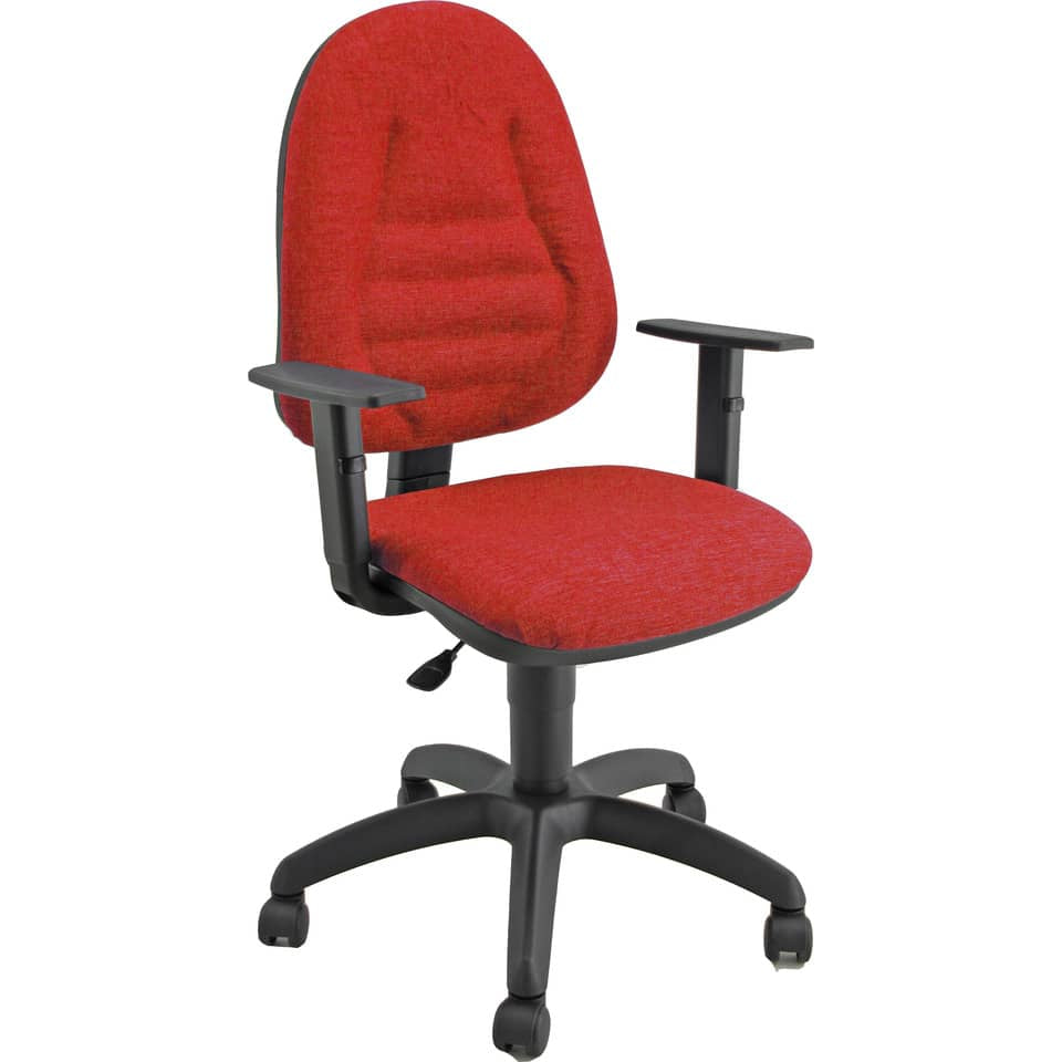 Sedia operativa girevole Unisit Metis MTPRO Eco Smart - rivestimento Eco rosso - MTPRO/ER