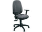 Sedia operativa girevole Unisit Giano GIGI Eco Smart rivestimento PPL grigio scuro - braccioli inclusi - GIGI/BR3D/ET