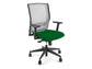 Sedia operativa girevole Unisit X Ray X2 schienale in rete grigio - rivestimento Eco verde - X2/EV