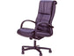Poltrona direzionale girevole Unisit Gemini GMPY schienale fisso rivestimento pelle nero - GMPY/PN