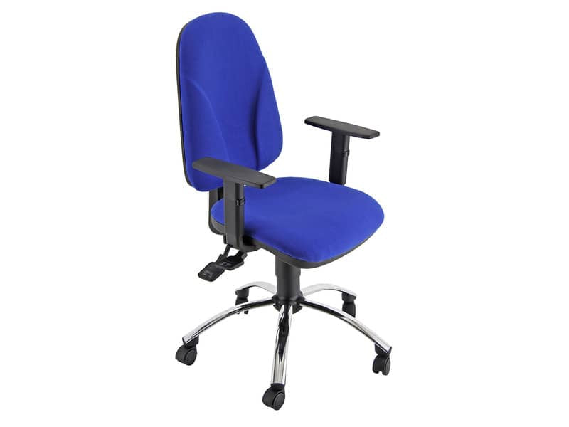 Sedia operativa girevole Unisit Team TMSYC Eco smart - schiuma sagomata - rivestimento ignifugo blu - TMSYC/IB