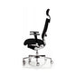Sedia semidirezionale girevole Unisit Concept COTPG ergonomica con poggiatesta rivestimento pelle nero - COTPG/PN