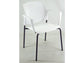 Sedia visitatore a 4 gambe Unisit Login LGSPBR - schienale in rete - PPL bianco con braccioli conf. 2 pezzi LGSPBR/2/BI