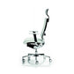 Sedia semidirezionale girevole Unisit Concept COTPG ergonomica con poggiatesta rivestimento similpelle bianco COTPG/KQ