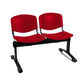 Panca 2 posti attesa Unisit Dado D5P2P - PPL rosso D5P2P/RO