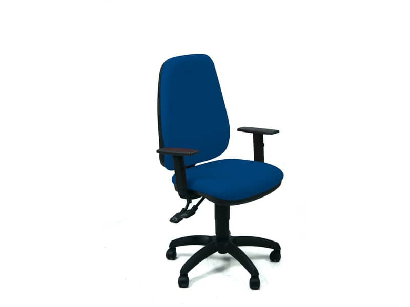 Sedia operativa girevole Unisit Teti TETE Eco Smart - rivestimento fili di luce blu - con braccioli - TETE/F11