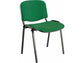 Sedia visitatore 4 gambe Unisit Dado D5S acciaio nero - rivestimento Eco ppl - verde - Conf. 4 pezzi - D5S/4/EV