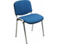 Sedia visitatore 4 gambe Unisit Dado D5G acciaio grigio - rivestimento eco blu - Conf. 2 pezzi - D5G/2/EB