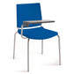 Sedia comunità a 4 gambe Unisit Atenea ATT - PPL blu - bracciolo con tavoletta scrittoio - ATT/BL