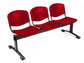 Panca 3 posti attesa Unisit Dado D5P3P - PPL rosso D5P3P/RO