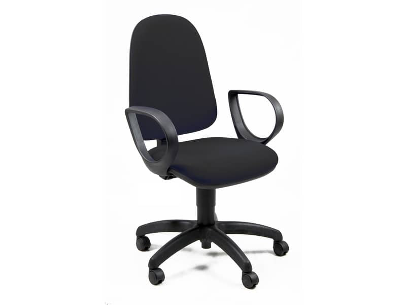Sedia operativa girevole Unisit Jupiter JUSB/SB Eco smart rivestimento ignifugo nero - JUSB/SB/IN