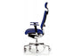 Sedia semidirezionale girevole Unisit Concept COTPG ergonomica con poggiatesta rivestimento fili luce blu - COTPG/F11