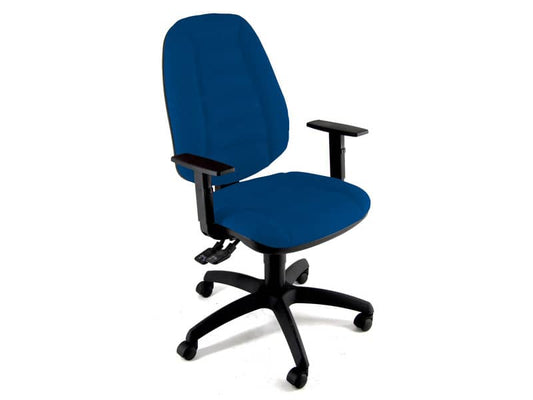 Sedia operativa girevole Unisit Cerere CRSY Eco Smart - rivestimento ignifugo blu - CRSY/IB
