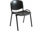 Sedia visitatore a 4 gambe Unisit Dado D5PS - struttura nera - PPL nero - conf. 2 pezzi - D5PS/2/NE