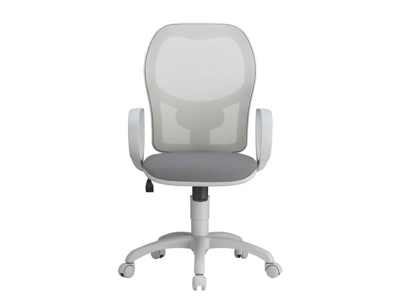 Sedia operativa girevole Unisit Hubble Grafix HUHUGR - schienale in rete - rivestimento Eco grigio scuro HUHUGR/ET