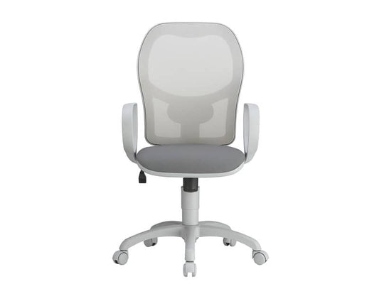 Sedia operativa girevole Unisit Hubble Grafix HUHUGR - schienale in rete - rivestimento Eco grigio scuro HUHUGR/ET