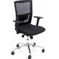 Sedia operativa girevole Unisit Larissa LR2 schienale in rete - rivestimento similpelle nero - LR2/KN