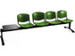 Panca 4 posti attesa Unisit Dado D54PT con tavolino - rivestimento Eco verde - D54PT/EV