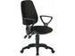 Sedia operativa girevole Unisit Leda LDAY Eco smart - schienale alto rivest. ignifugo nero con braccioli - LDAY/BR/IN