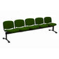 Panca 5 posti attesa Unisit Dado D55P - rivestimento Eco verde D55P/EV