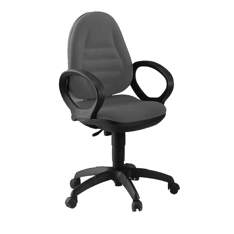 Sedia operativa girevole Unisit Metis MTA Eco Smart - rivestimento Eco grigio scuro - MTAS/ET