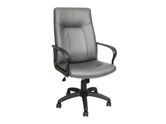 Poltrona direzionale girevole Unisit Eridanus ERP Eco Smart schienale alto - rivestimento similpelle grigio -ERP/KG