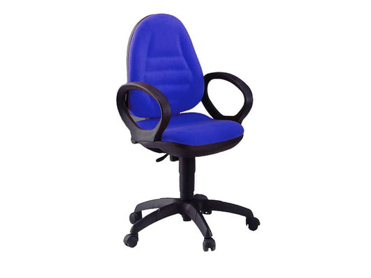 Sedia operativa girevole Unisit Metis MTA Eco Smart - rivestimento ignifugo blu - MTAS/IB