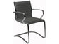 Sedia visitatore direzionale su slitta Unisit Pollux New PNV - rivestimento pelle bianco - PNV/PT