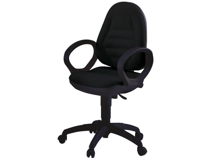 Sedia operativa girevole Unisit Metis MTA Eco Smart - rivestimento Eco nero - MTAS/EN