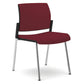 Sedia visitatore 4 gambe Unisit Kind KI4GTBB rivestimento  ignifugo bordeaux - KI4GTBB/ID