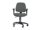 Sedia operativa girevole Unisit Leda LDB Eco smart - schienale basso - rivestimento Eco grigio - scuro LDB/ET