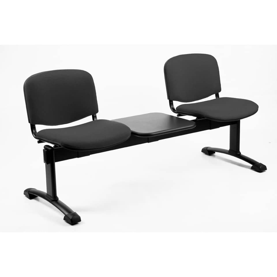 Panca 2 posti attesa Unisit Dado D52PT con tavolino - rivestimento Eco grigio scuro - D52PT/ET