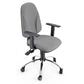 Sedia operativa girevole Unisit Team TMSYC Eco smart - schiuma sagomata - rivestimento fili luce grigio TMSYC/F14
